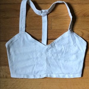Cute white Tobi bralette/crop top